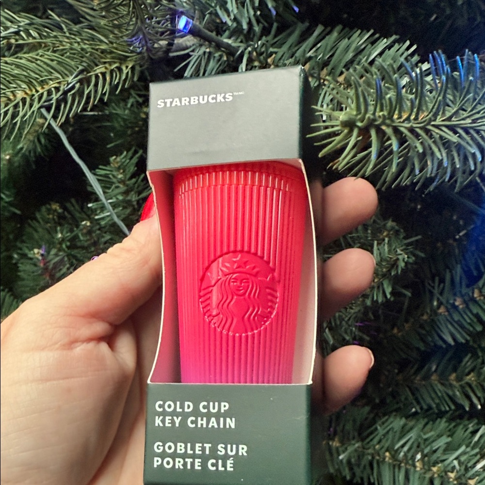Starbucks Vibrant Pink Keychain Cup